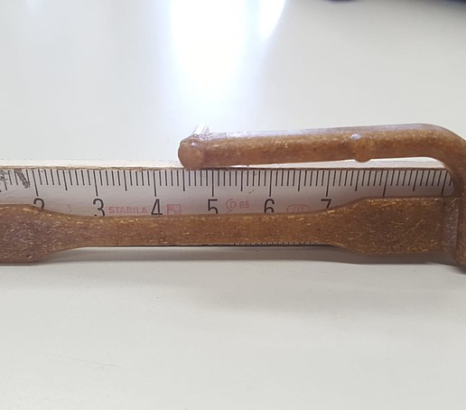 Prüfstab mit Maßangabe (Länge 9cm)