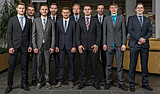 Gruppenfotos in der Bibliothek (Fotograf: Peter Hennig)